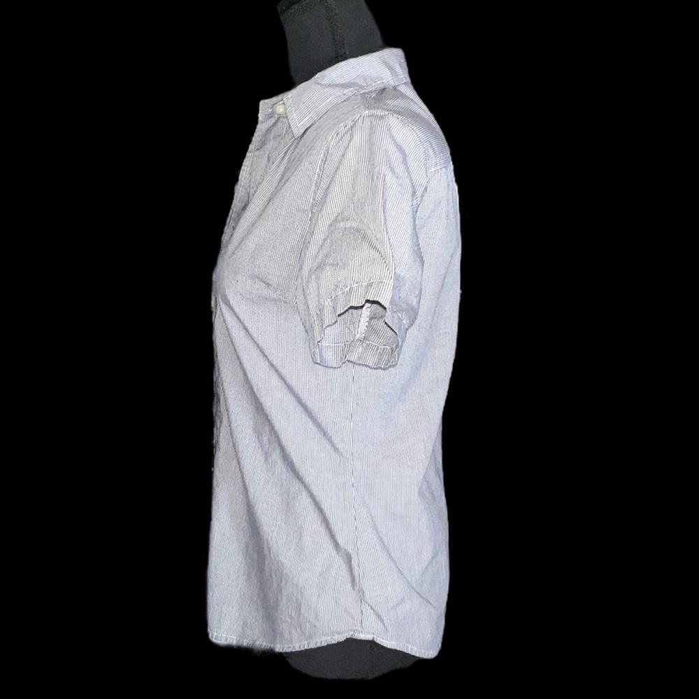 SOLD Ralph Lauren Polo Jeans Co. Short Sleeve Button Down Gingham Checked Top, S - Picture 9 of 15